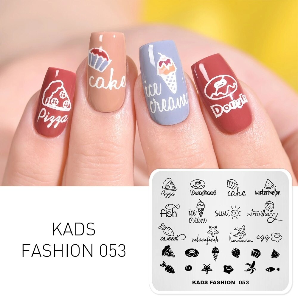 Nail Art Stamp Template Words Letter Small Patterns Nail Stamping Plate DIY Image Printing Plate Stainless Steel Stencils