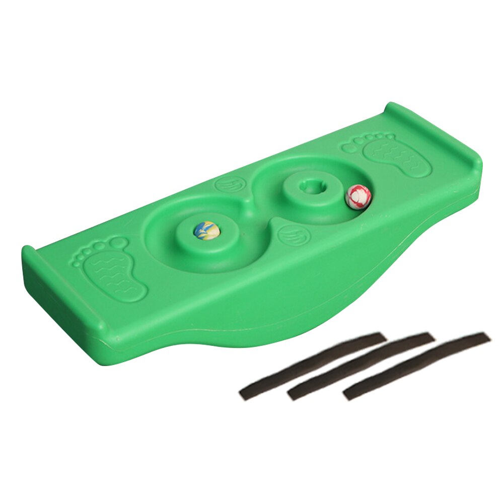 Portable Kids Children Indoor Games Anti Skid Garden Balance Board Backyard Fitness Sport Outside Rocking Seesaw Sensory Play: Green