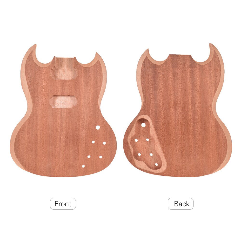 Muslady guitare corps inachevé acajou bois blanc guitare baril pour SG Style guitares électriques bricolage pièces guitare accessoires