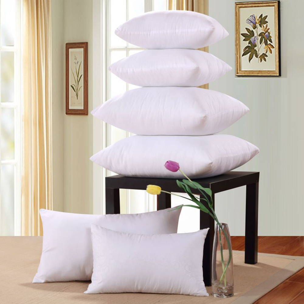 White 4 size Solid Pure Cushion Core Inserts Pillow Filling Square Cushion Soft Head Pillow Inner PP Cotton Filler Bed Pillow35