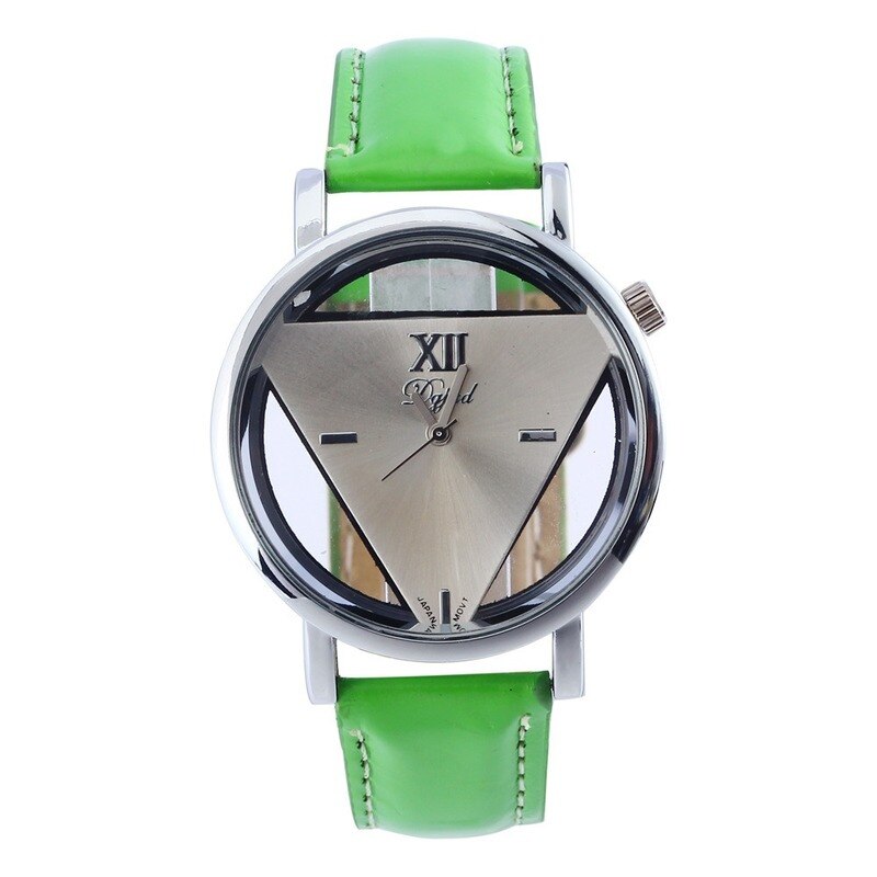 Explosie Modellen Retro Driehoek Hollow Horloge Eenvoudige Toevallige Riem Horloge Mannen En Vrouwen Studenten Quartz Horloge