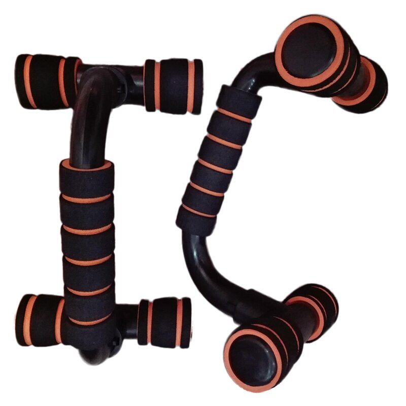 2 uds Barra de realce ABS Fitness en forma de H barra de realce barras de soporte herramienta Fitness pecho entrenamiento ejercicio esponja ejercitador con sujeción para las manos