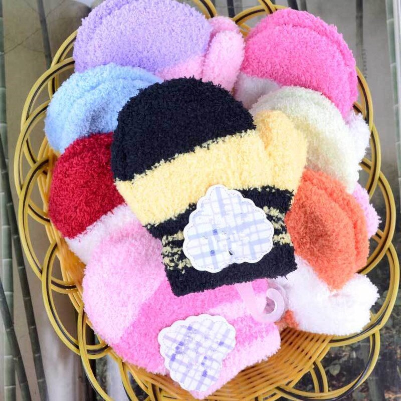 Strip Handschoenen Candy Wanten Leuke Cartoon Dikker Warme Fleece Zachte Handschoenen Van Baby Baby Jongens Meisje Winter Moeder Kids Accessoires