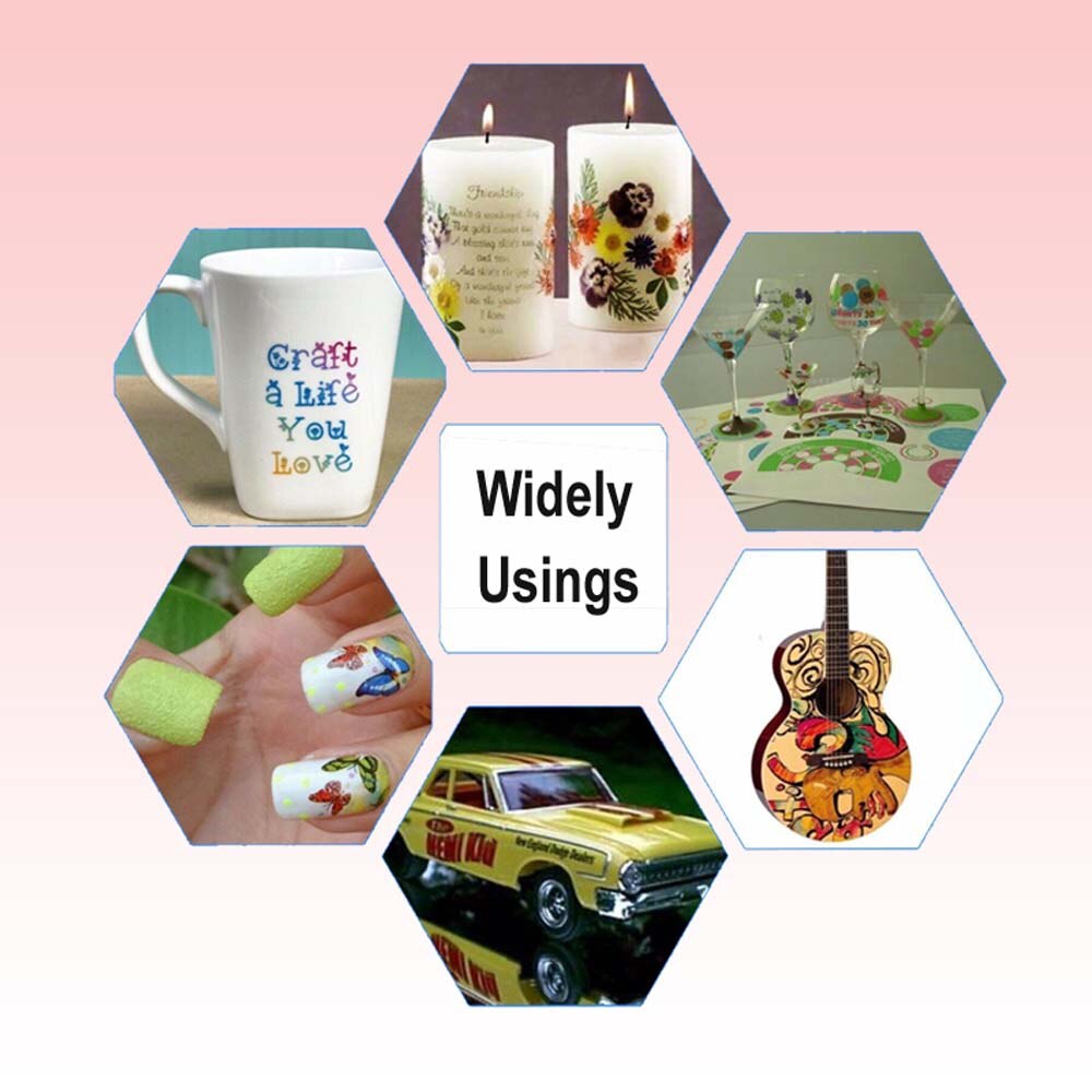 20 Pcs Water Slide Decal Transfer Papier Diy Kleding Patroon Tool Voor Inkjet Printer A4 Hoge Resolutie Diy Cup