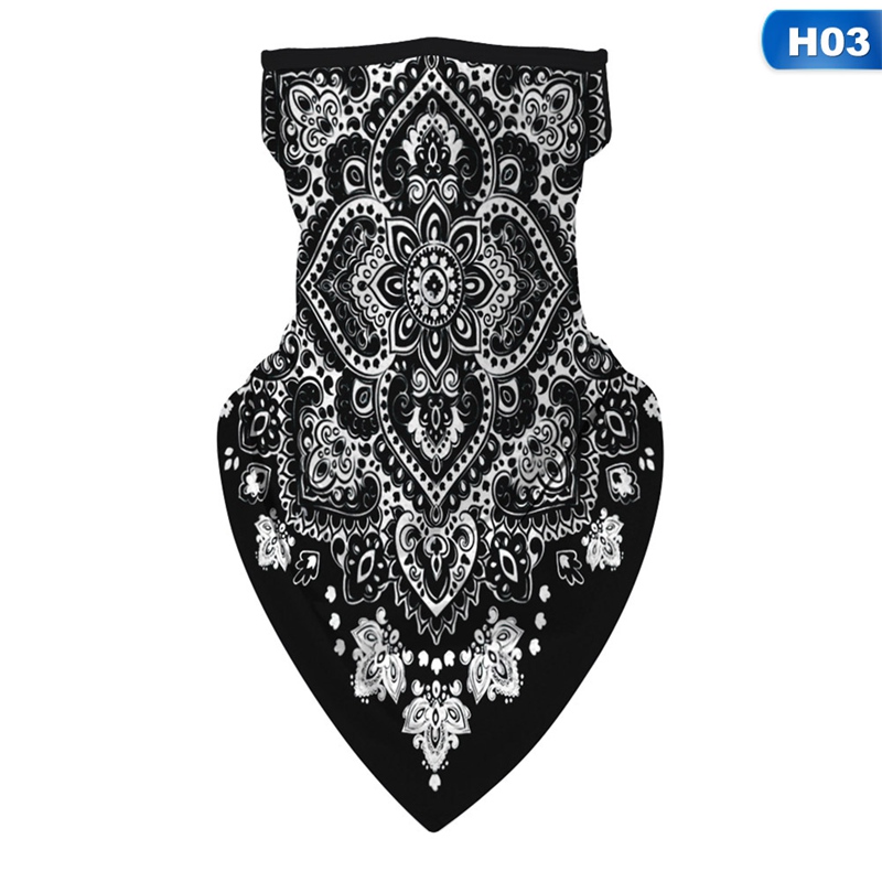 Bufanda para hombre y mujer, Bandana con elásticos, pasamontañas de cuello para la cara, bufanda fina con estampado Digital a prueba de viento