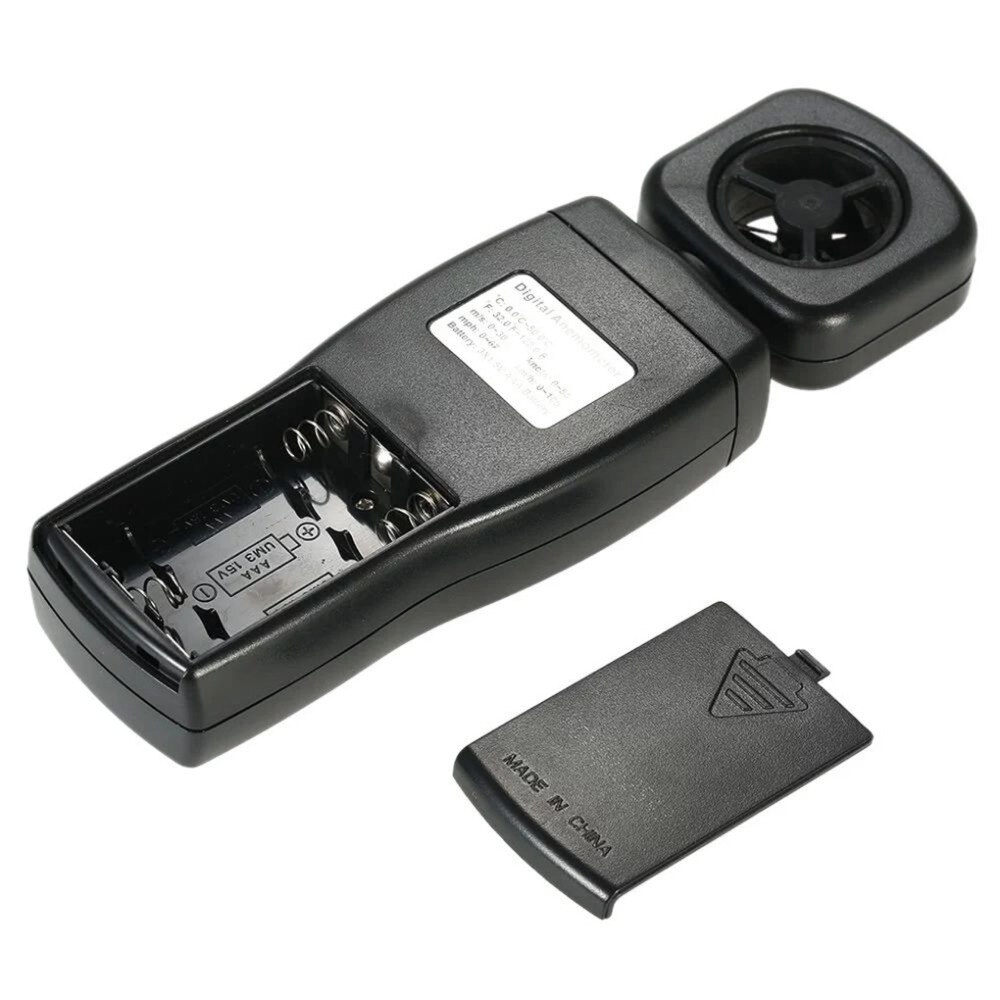 Multifunctionele Anemometer LCD Wind Speed Meter Luchtsnelheid Gauge Windmeter Temperatuur Meten