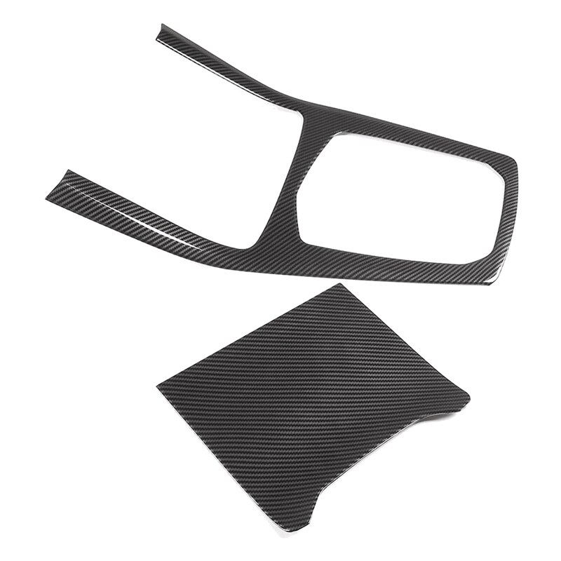 CYAuto Carbon Fiber Style Center Console Panel Central Control Gear