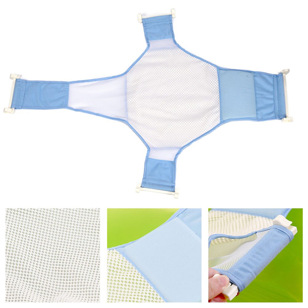 Asiento de baño para recién nacidos, hamaca de malla para ducha, accesorios de baño de bebé