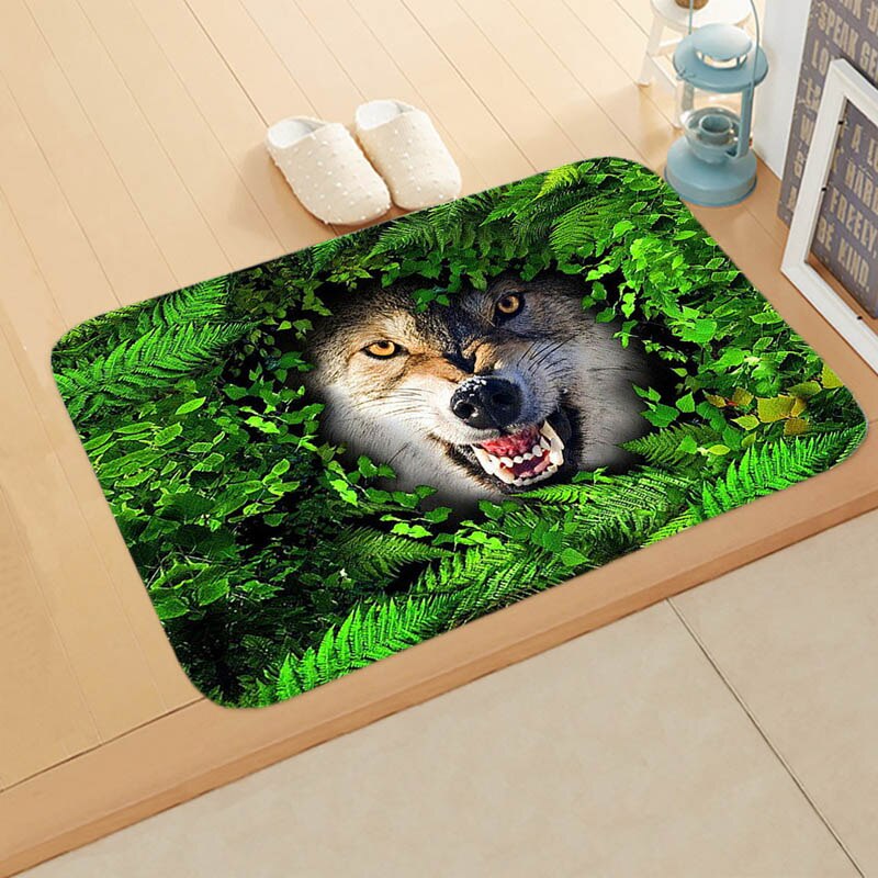 3D dinosaurus print deur mat zachte rand deur mat slaapkamer deur vloer gang mat 40*60cm: 3