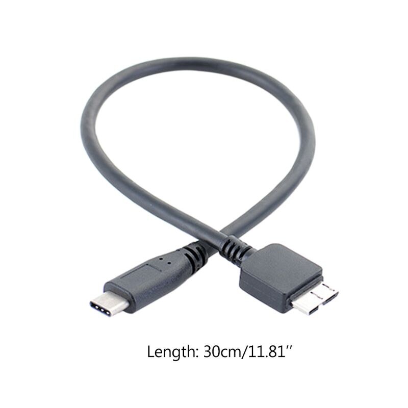 T3lb usb 3.1 typ-c auf usb 3.0 micro-b kabelanschluss datenleitung für festplatte, smartphone, handy, pc, computer