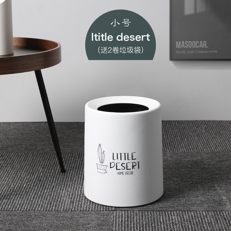 Japanse Creatieve Huishoudelijke Dubbele Prullenbak Woonkamer Wc Keuken Wc Slaapkamer Kantoor Geclassificeerd Vuilnisbak: 5