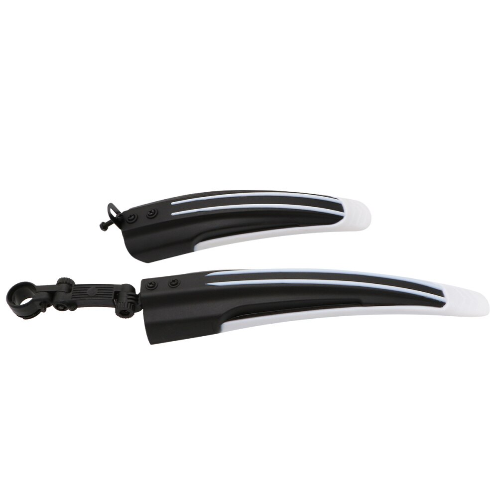 2pcs Bicycle Fender Bike Splash Guard Mountain Bike Front Rear Quick Release Cycling Fender Wings Mud Guard High-Strength Bike P: White