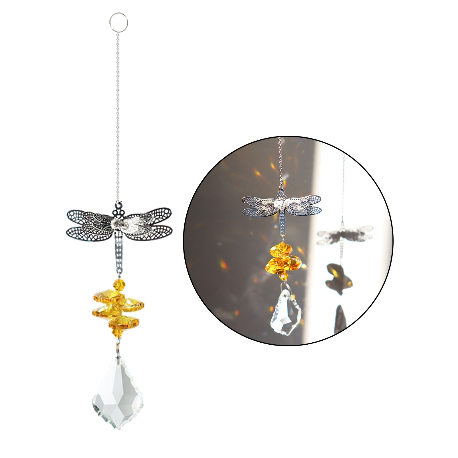 Crystalsuncatcher Schutzengel Aus Kristallglas – Regenbogen-Maker-Set, 7 Stück, Ca. 20 Cm