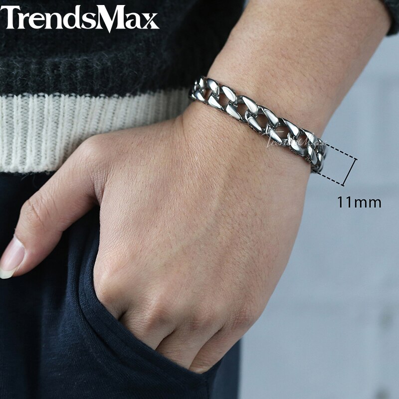 Trendsmax rustfrit stål charm armbånd mænd vintage totem herre armbånd seje mandlige armbånd smykker  hb30