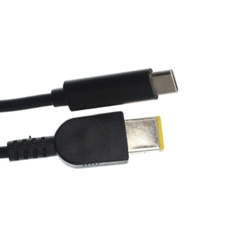 Cable de carga tipo C para ThinkPad X1, entrada de USB-C a potencia rectangular, PD