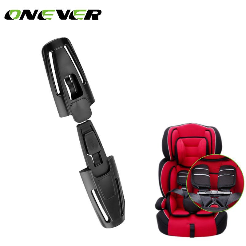 Onever 1 Pcs Baby Veiligheid Auto Seat Strap Seat Belt Cover Kind Borst Harnas Clip Veilig Gesp Black Car Seat riem Clip