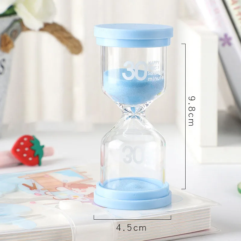 3/5/10/15/30 Minuten Bunte Sanduhr Hohes Borosilikatglas Robuste Sanduhr Langlebige Macaron-Farbe Sanduhr Timer Kinder: Rosa