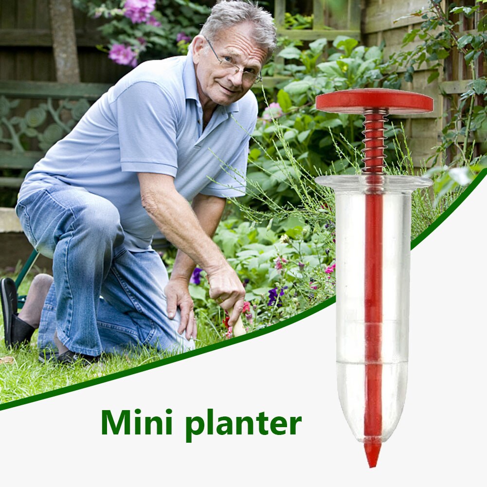 Mini distributeur de graines de semis, 2 pièces, seringue, semoir de graines de jardin, outils de semis manuels, Pot de fleurs, lit de fleurs, jardinage