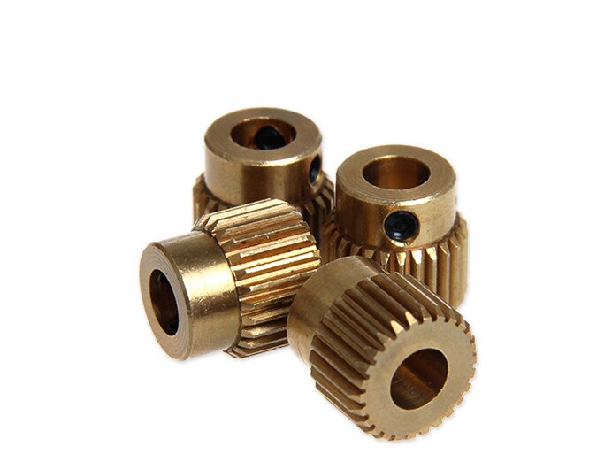 3D printer accessories 26-tooth brass extrusion wheel MK8 nozzle makerbot, Reprap accessories