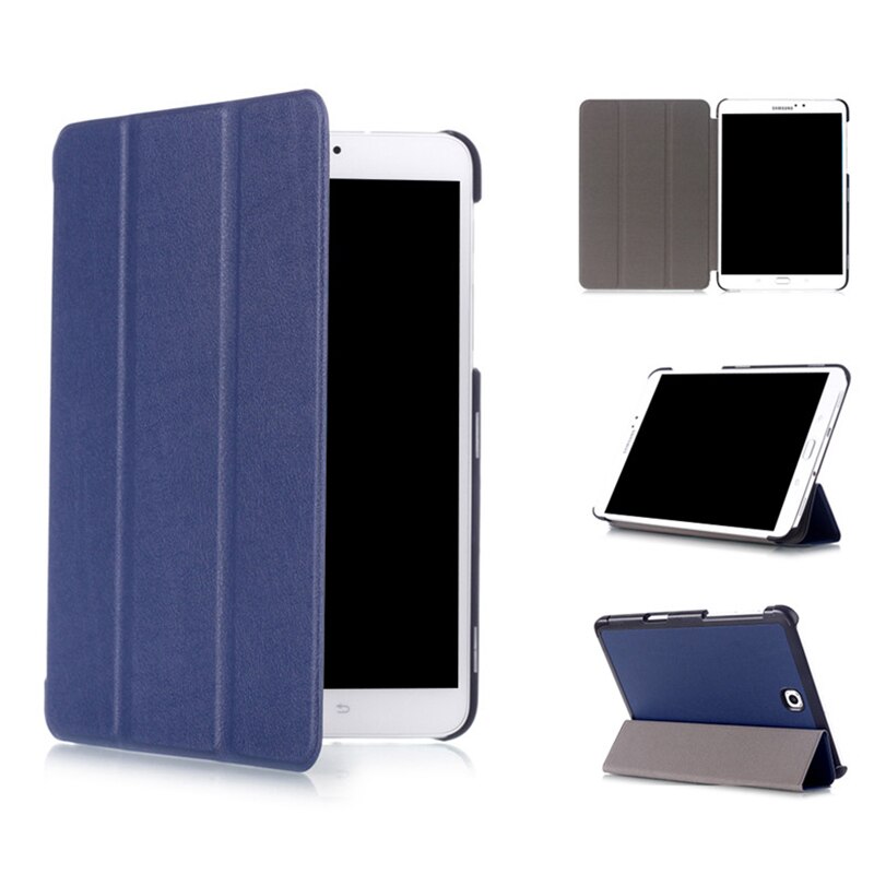 Tab  s2 9.7 skal skal sm -t813 t819 smal smart fodral till samsung galaxy tab  s2 9.7 sm-t810 t815 surfplatta med automatisk viloläge/väckning: Blå