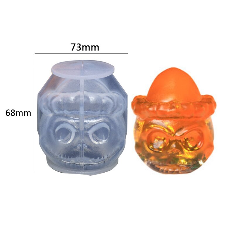 Halloween Ghost Bride Groom Candle Silicone Mold DIY Skull Pumpkin Candle Making Resin Soap Mold Christmas Craft Home Decor: A