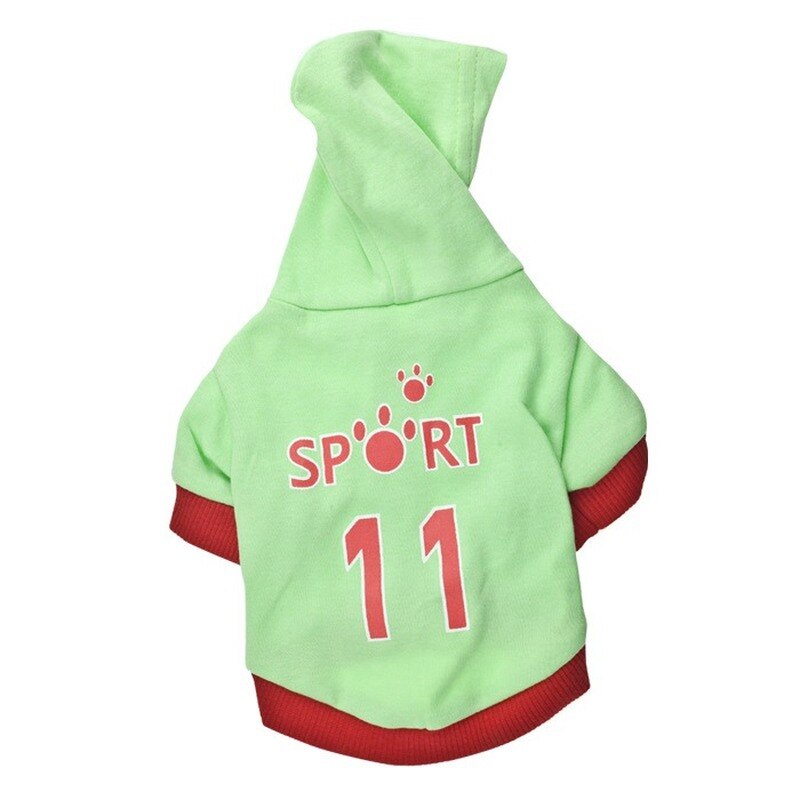 Tecknade hundkläder sportkläder för hundar små husdjurskläder söt bokstav vårgrön t-shirt yorkies tryck ropa para perro