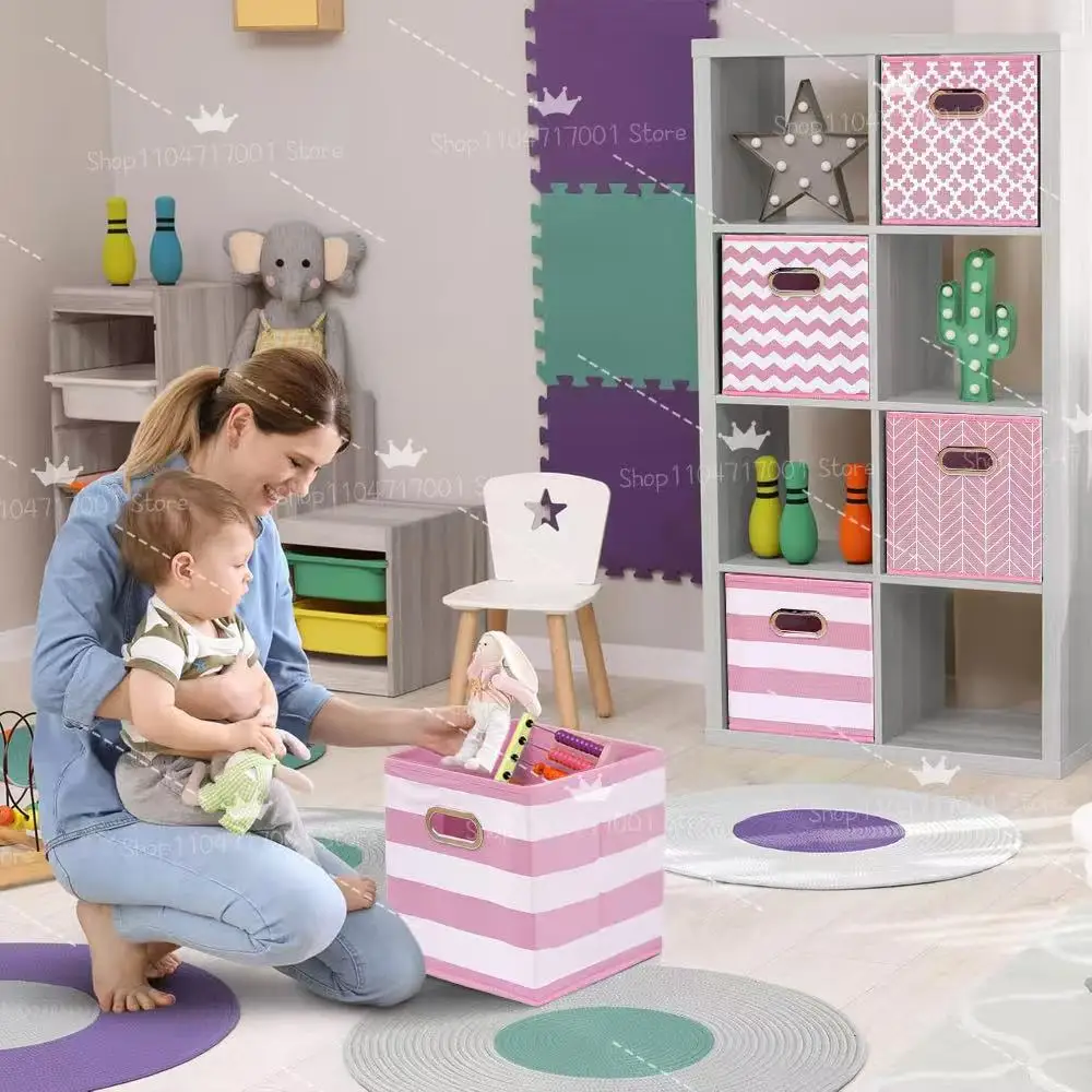 Foldable Clothing Storage Box Cube Drawer for Closet Multi-function Sundries Storage Organizer With Handle for Storage Shelves