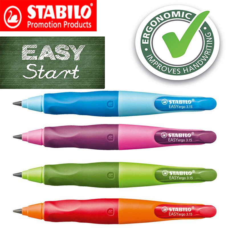 1einstellen Stabilo EASYergo 3,15 Mechanische Bleistift Bleistift Blei 3,15mm Verknüpfungen Hand/Rechte Hand Stift Automatische Bleistifte Schüler