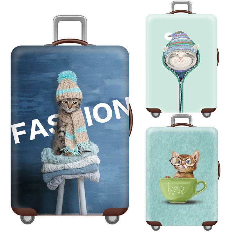 Cartoon Bagage Case Cover, Reizen Accessoires Voor 18-32 Inch Koffers, Bagage Kofferbak Elastische Beschermhoes, trolley Stofkap