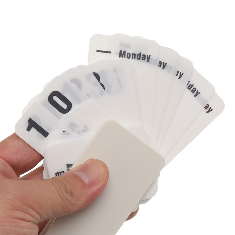 Calendario de bricolaje artesanía Estilo Vintage Mini rotativo perpetuo hogar Oficina escritorio decoración escuela Oficina suministro