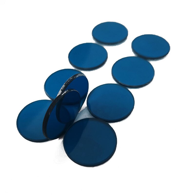 Filtres de bande optique QB13 dia17 mm d'épaisseur 1.5mm, haute transmission, verre de couleur bleu, avec longueur d'onde 510nm, 2 pièces/lot