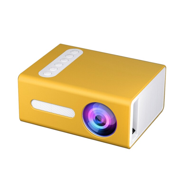 T300 Led Mini Projector Home Theater Media Audio Player Ondersteuning 1080P Video Pocket Draagbare Projector: Yellow