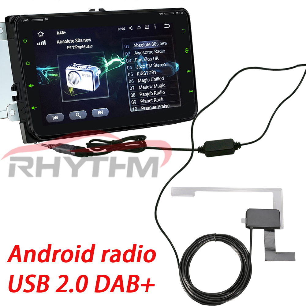 Europa DAB/DAB + ontvanger android usb dab voor Universele Auto DVD DAB Autoradio Tuner Ontvanger DAB + antenne usb kabel Digitale audio