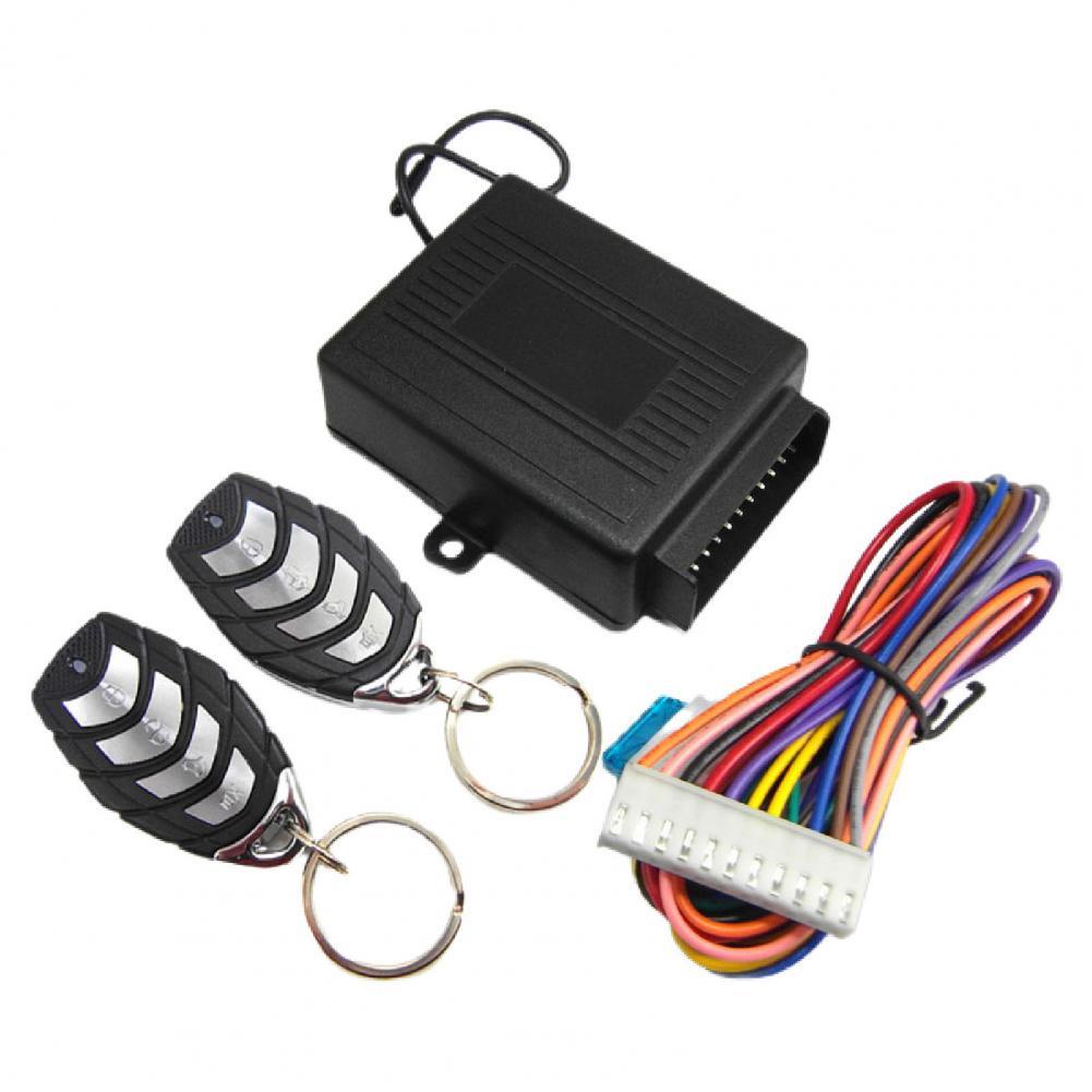 4Pcs/Set M602-8193 Car Keyless Lock Multi-function Lock Remotely Metal Vehicle Keyless Entry System Kit for 12V DC Cars