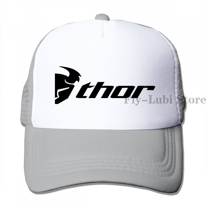 Thor Motocross Baseball cap men women Trucker Hats adjustable cap: 3-Gray