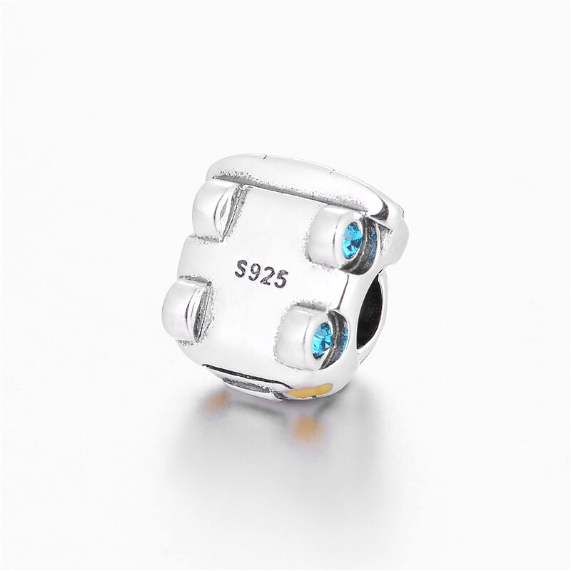 Abalorios de coche de escarabajo de plata 925, compatibles con la europea, dijes, Pulsera Original, joyería clásica