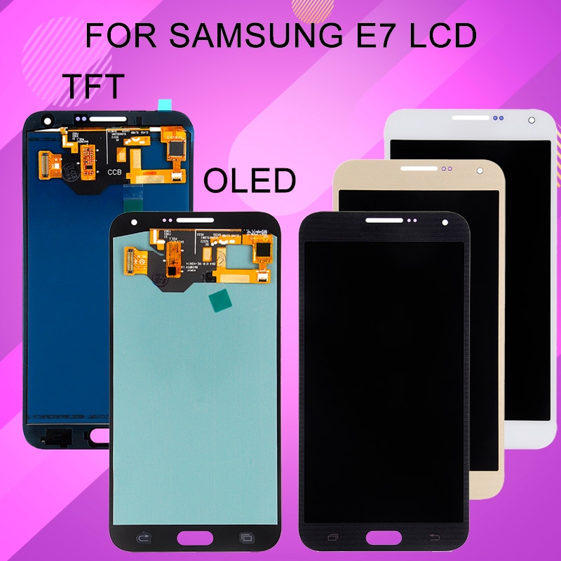 Catteny Verstelbare E700F E700 Lcd-scherm Voor Samsung Galaxy E7 Display Met Touch Panel Digitizer Vergadering + Gereedschap