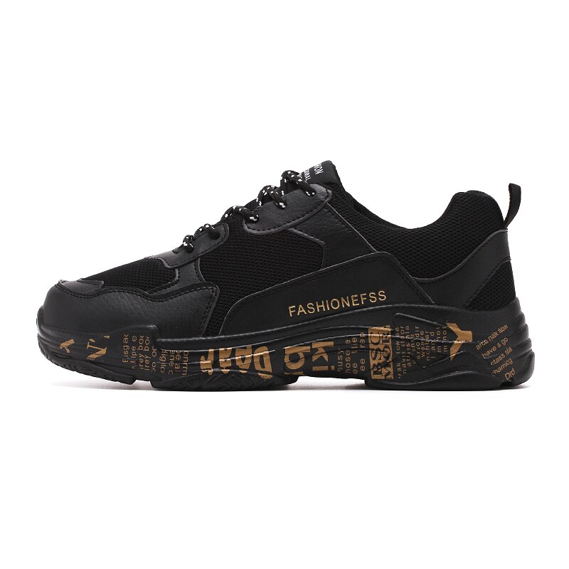 Winter shoes men outdoor sports shoes comfortable shoes white shoes non-slip wearable men's casual shoes 007: Black / 10