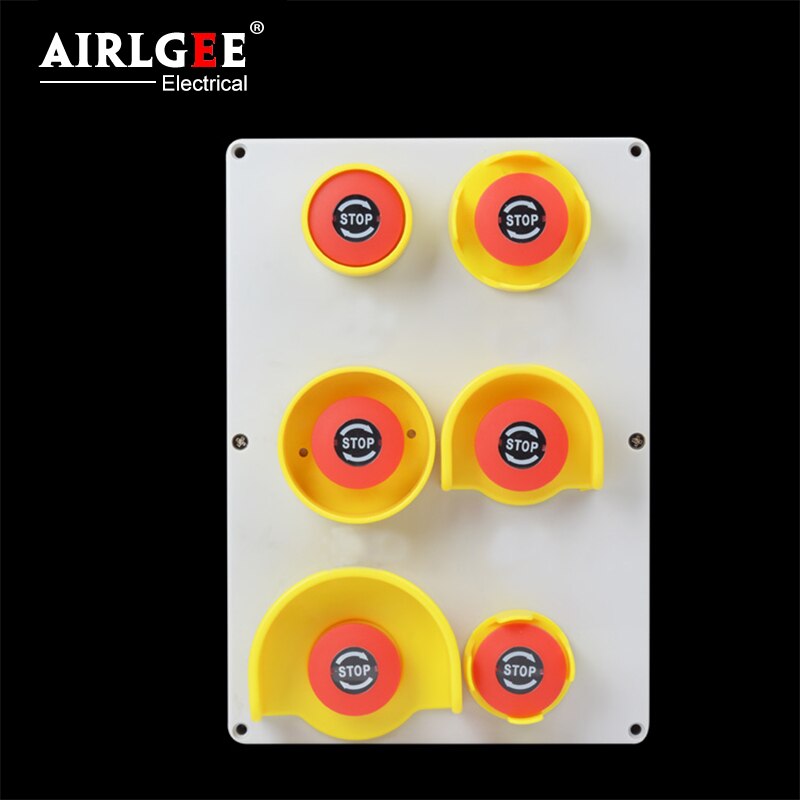 22mm yellow emergency stop button protection cover button switch emergency mushroom head protection seat protection cover ring