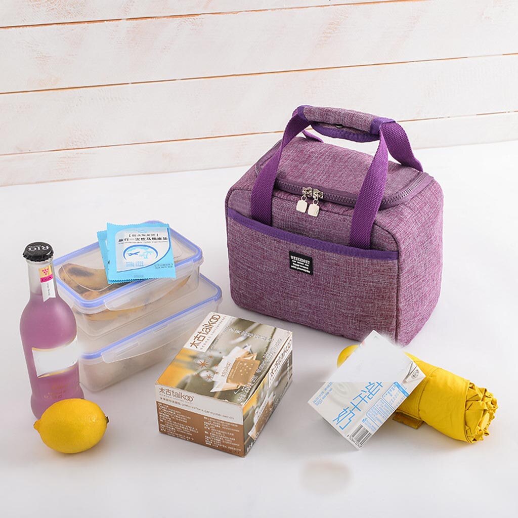 Thermische Geïsoleerde Lunch Box Voor Vrouwen Mannen Koeltas Tote Pouch Lunch Container Voedsel Draagbare Zachte Waterdichte Picknick Bento 4.19