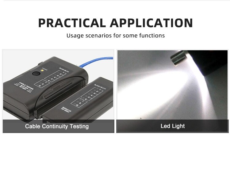 Noyafa NF-468V Network Ethernet RJ45 CAT5E CAT6 LAN Cable Tester RJ11 Test Tools For UTP/STP Line RJ12 Wire Check
