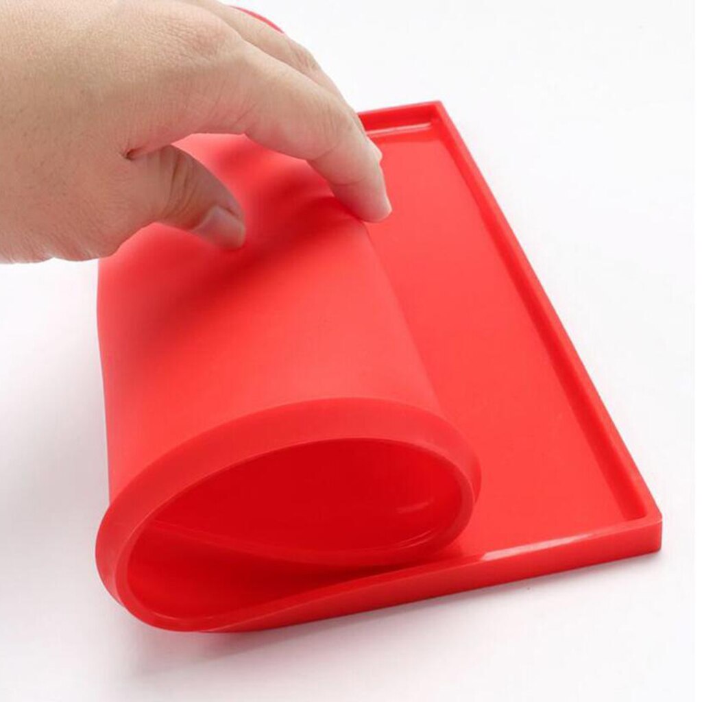 Zwitserse Roll Cake Mat Pad Bakvorm Gebak Gereedschappen Siliconen Anti-aanbak Bakken Tapijt Mat Silicone Mould: Red