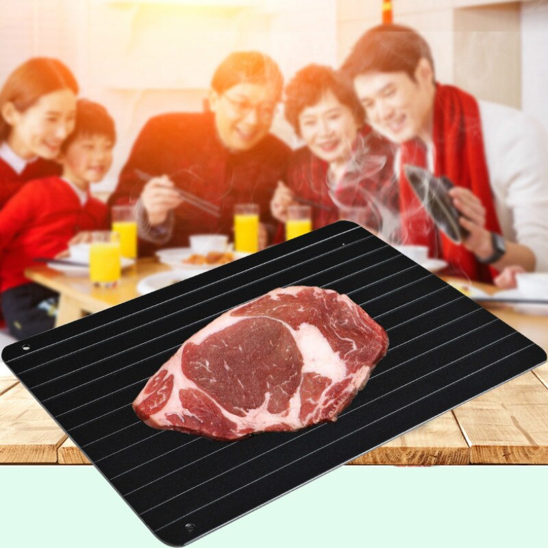 1PCS Defrost Tray Fast Thaw Frozen Meat Fish Sea Food Plate Board Defrosting Tray Kitchen Gadget Tool