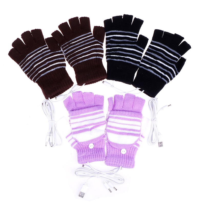 Guantes con calefacción eléctrica, guantes con calefacción USB, Guantes Térmicos para invierno, calentador de manos con batería, resistentes al agua para guantes de esquí de motocicleta