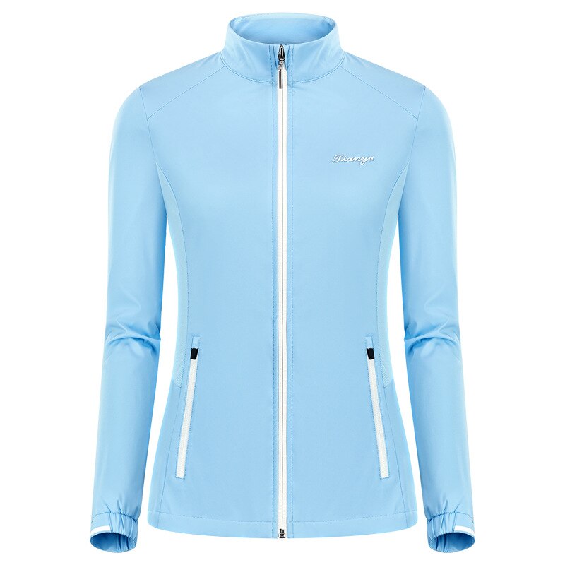 Ttygj damskie golf odzież sportowa kobiety wodoodporna kurtka golfowa wypoczynek wiatroszczelne płaszcze zdatność damskie cała na zamek odzież sportowa