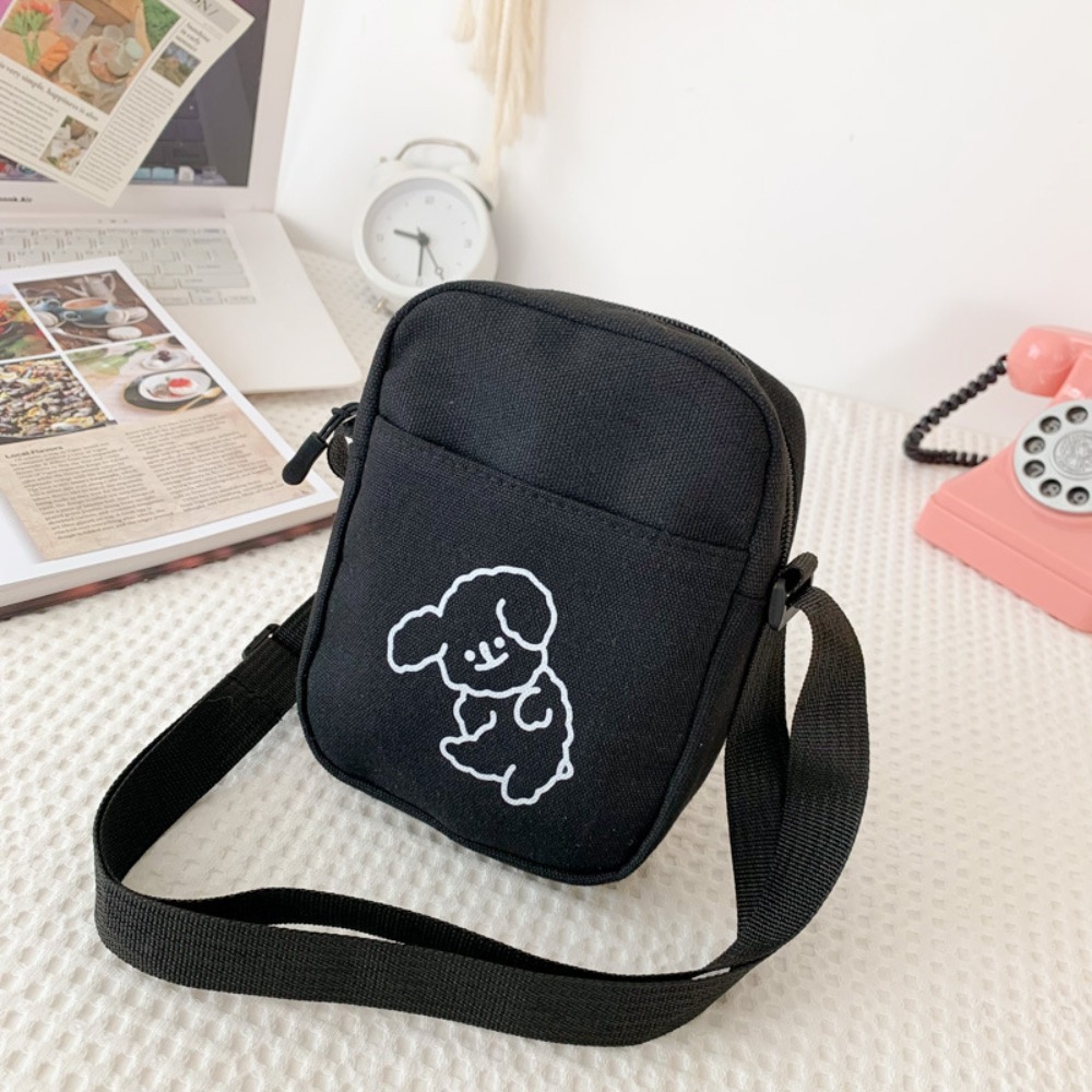 Black White Khaki Crossbody Bags Oxford Cloth Minimalists Tote Bag Long Shoulder Strap Travel Storage Men Women