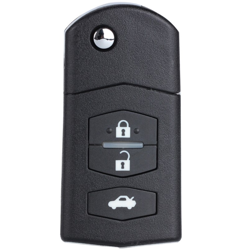 Musta auton taittoavain kaukosäätimen avaimen vaihtokuoripuku mazda 3 mazda 6/ mazda 2/ mazda 5/ pentium  b70 auton avaimeen