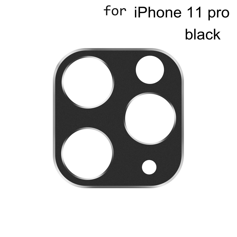 Volle Abdeckung Kamera Objektiv Metall Ring Protector für iPhone 11 Pro/11 Pro/11 Zurück Kamera Objektiv Schutzhülle fall telefon zurück protector: black11 pro