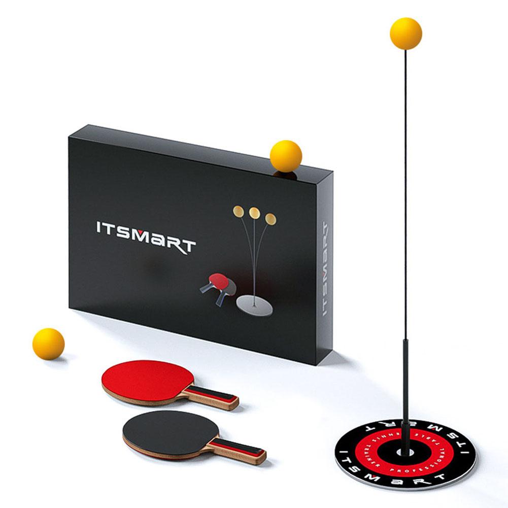 1 Paar Draagbare Tafeltennis Set 1.9M Telescopische Netto Rack Tafeltennis Paddle Pingpong Training Accessoires Set: F