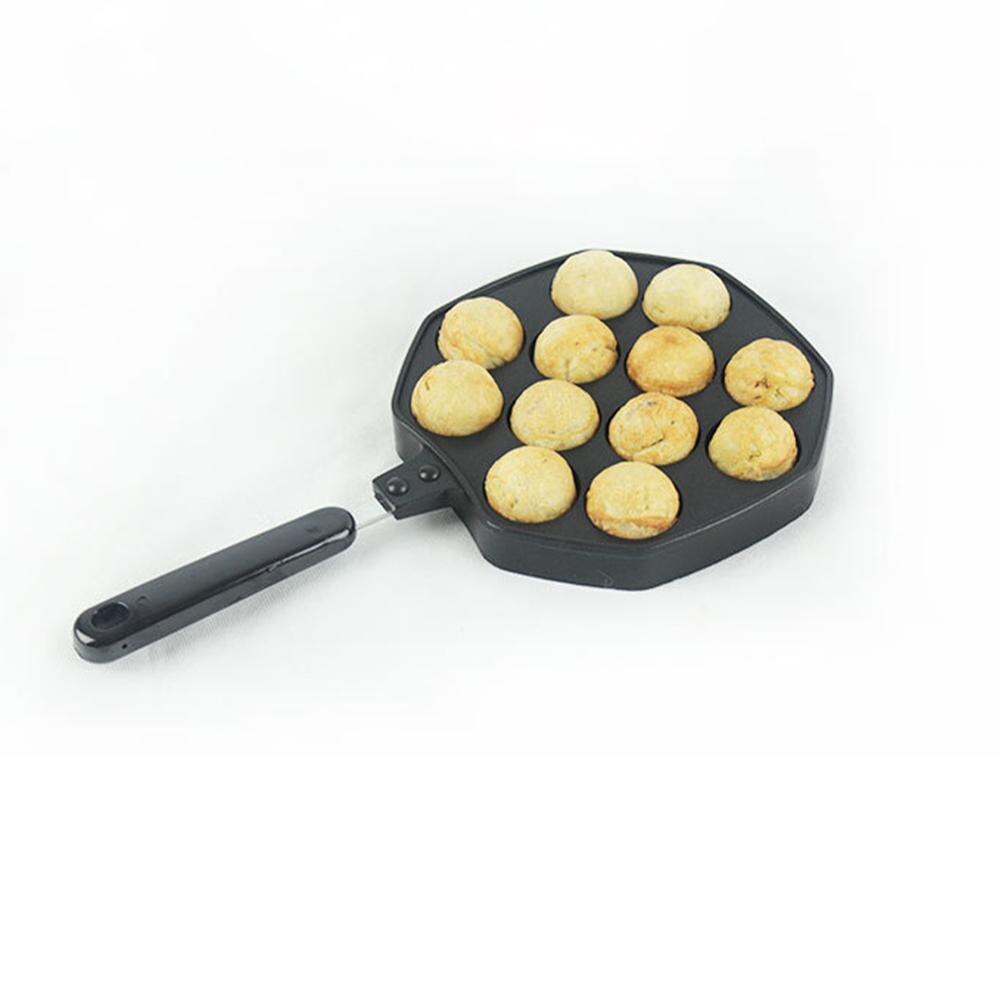 12 Holes Round Pancake Pan Takoyaki Frying Pan Baking Pan Cookware Grill Pan Non Stick Pan Cooking Pot Kitchen Products For Home